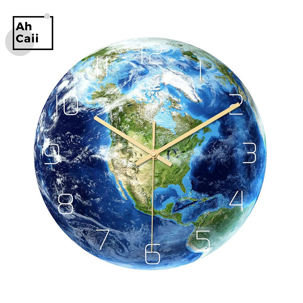 Night Glowing Acrylic 3D Earth Wall Clock Fluorescent Luminous Needle Art Horloge Modern home decor Living Room часы настенные
Night Glowing Acrylic 3D Earth Wall Clock Fluorescent Luminous Needle Art Horloge Modern home decor Living Room часы настенные