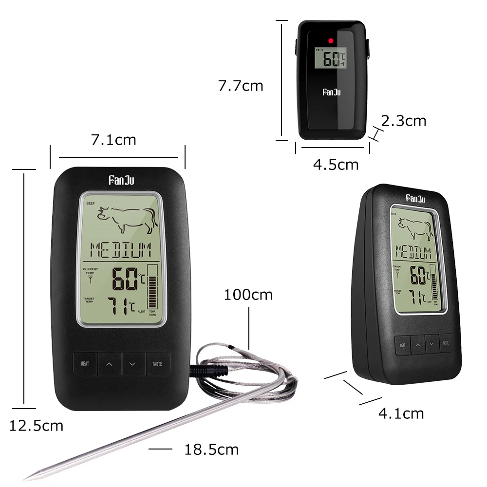 Wireless Digital Kitchen Thermometer For Meat Water Milk Cooking Food Probe BBQ Electronic Oven Thermometer Kitchen Tools
Wireless Digital Kitchen Thermometer For Meat Water Milk Cooking Food Probe BBQ Electronic Oven Thermometer Kitchen Tools