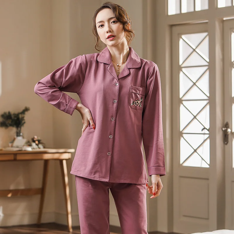 Spring Women Pajamas Floral Pyjamas Womens Long Sleeve Casual Soft Sleepwear Printed Pijamas Loose Plus Size M-3XL Pijama Mujer
Spring Women Pajamas Floral Pyjamas Womens Long Sleeve Casual Soft Sleepwear Printed Pijamas Loose Plus Size M-3XL Pijama Mujer