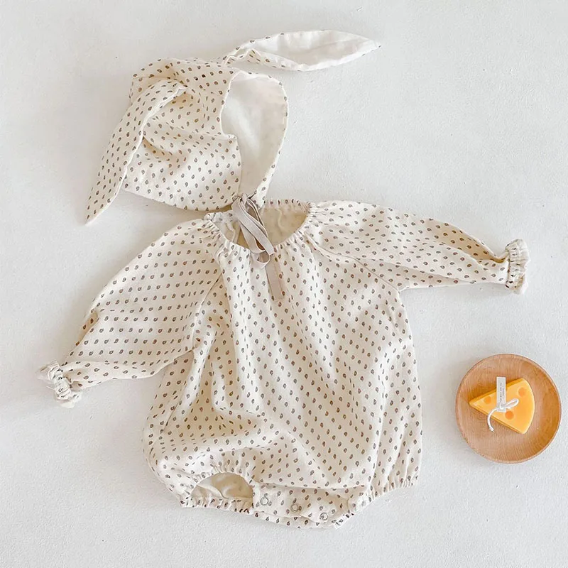 Baby Girls Rompers 2022 New Spring Dot Print One-piece Jumpsuit With Hat Long Sleeve Toddler Girls Autumn Clothing 0-3T
Baby Girls Rompers 2022 New Spring Dot Print One-piece Jumpsuit With Hat Long Sleeve Toddler Girls Autumn Clothing 0-3T
