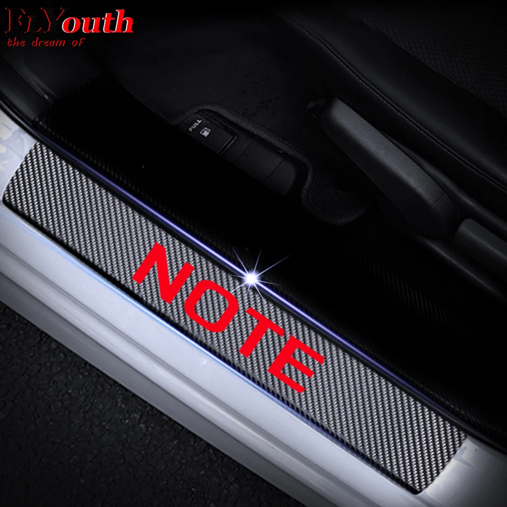 For Nissan NOTE Door Threshold Plate Entry Guard Car Door Sill Scuff Plate Stickers Car Styling 4Pcs Carbon Fiber Vinyl Sticker
For Nissan NOTE Door Threshold Plate Entry Guard Car Door Sill Scuff Plate Stickers Car Styling 4Pcs Carbon Fiber Vinyl Sticker