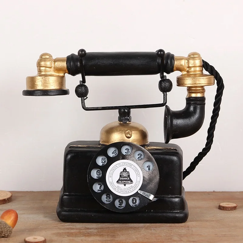 Retro Resin Artificial Telephone Model Vintage Style Home Decor Ornament Craft with Sufficient Durability and Ruggedness
Retro Resin Artificial Telephone Model Vintage Style Home Decor Ornament Craft with Sufficient Durability and Ruggedness