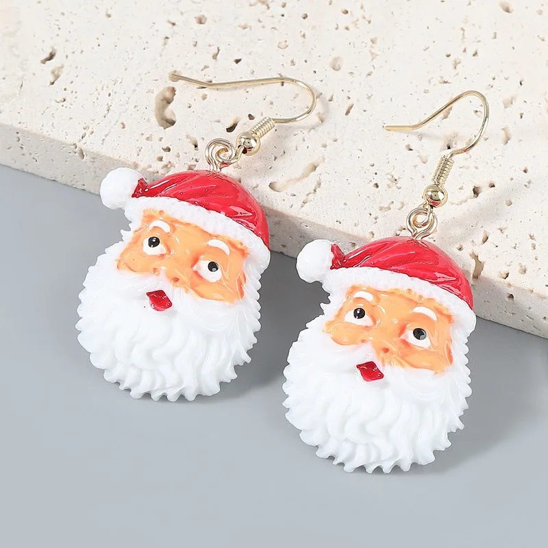 2021 Christmas Series Resin Santa Claus Ear Hook Earrings Female European and American Trend Ins Earrings
2021 Christmas Series Resin Santa Claus Ear Hook Earrings Female European and American Trend Ins Earrings