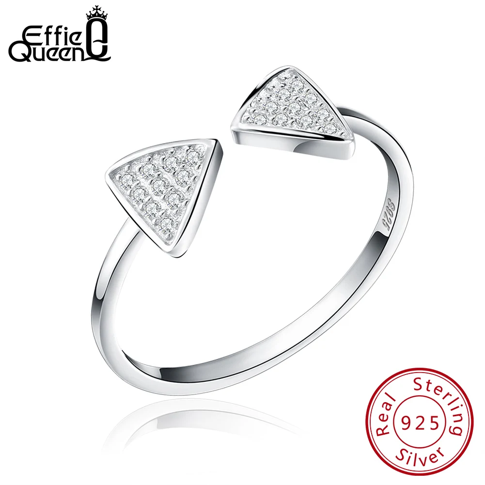 Effie Queen New Arrived Genuine 925 Silver Rings CZ Paved Bow Open Adjustable Finger Rings For Women BR01
Effie Queen New Arrived Genuine 925 Silver Rings CZ Paved Bow Open Adjustable Finger Rings For Women BR01