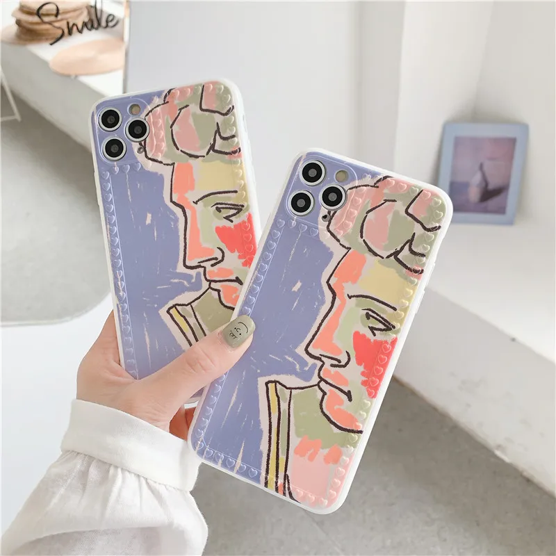 Art Graffiti Statue Phone Case For iphone SE 2020 7 8 plus X XR XS Max Back Cover Cute Silicone Soft Cases For iphone 11 Pro max
Art Graffiti Statue Phone Case For iphone SE 2020 7 8 plus X XR XS Max Back Cover Cute Silicone Soft Cases For iphone 11 Pro max