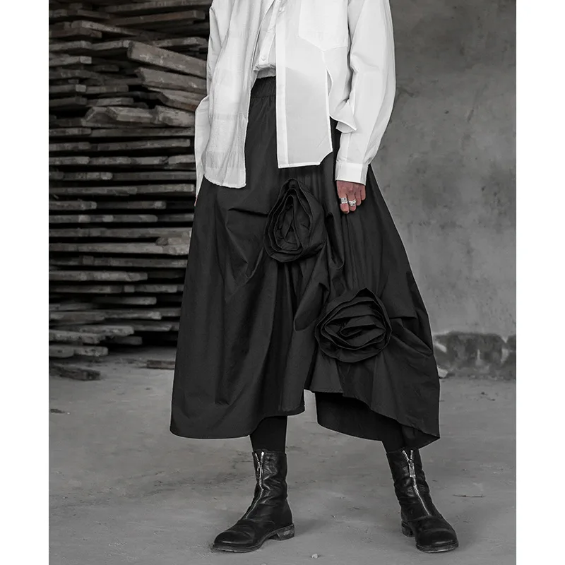 Spring Dark Wind Black Long Skirt Female Loose Version Wind Irregular Flower Skirt Plus Size Long Skirts for Women
Spring Dark Wind Black Long Skirt Female Loose Version Wind Irregular Flower Skirt Plus Size Long Skirts for Women