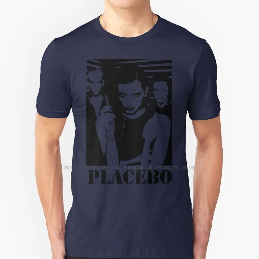 

Placebo T Shirt Cotton 6XL Placebo Brian Molko Band Music Alternative Black Silhouette Mads Sleeping With Ghosts Loud Like Love