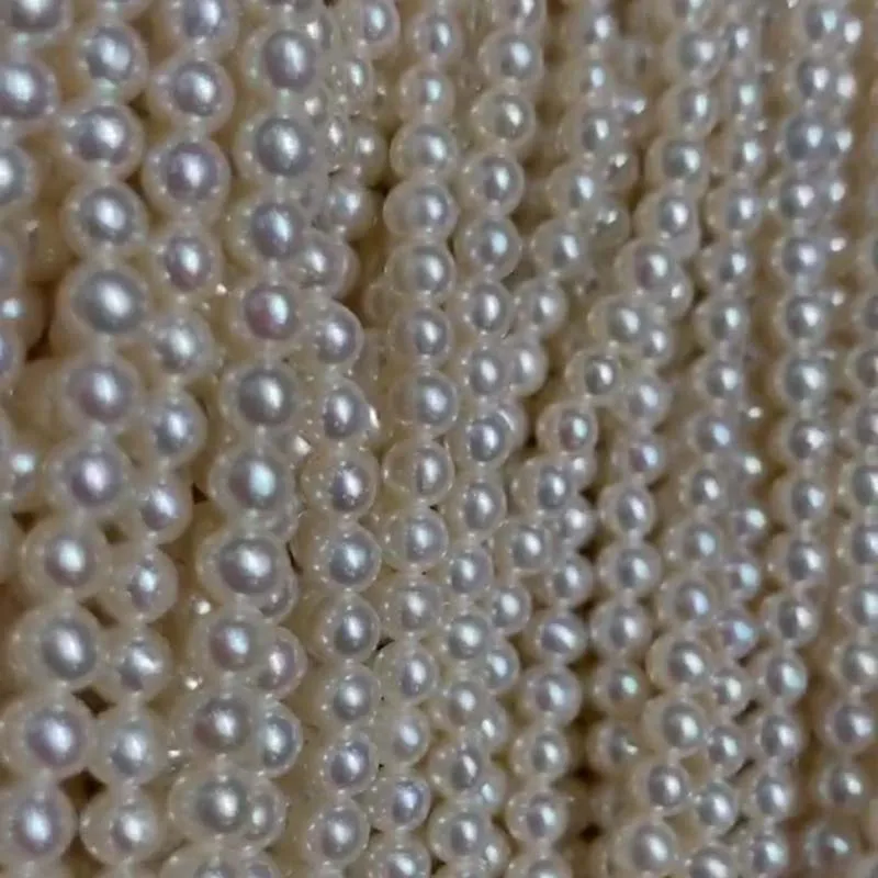 New Finest 10XQty Small Fresh Water Pearl Strands 3-3.5mm Round Beads White Loose Strings
New Finest 10XQty Small Fresh Water Pearl Strands 3-3.5mm Round Beads White Loose Strings