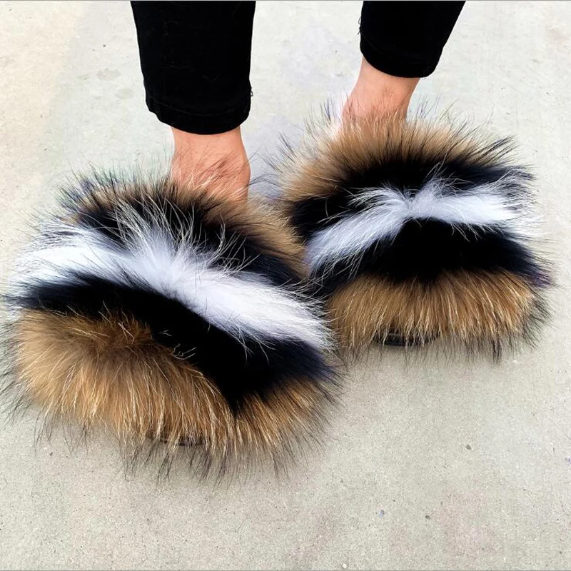 Fur Slides Women Non-slip Fluffy Rainbow Fur Slippers Girl's Comfy Furry Fur Sandals Women Amazing Black Fur Flip Flops
Fur Slides Women Non-slip Fluffy Rainbow Fur Slippers Girl's Comfy Furry Fur Sandals Women Amazing Black Fur Flip Flops