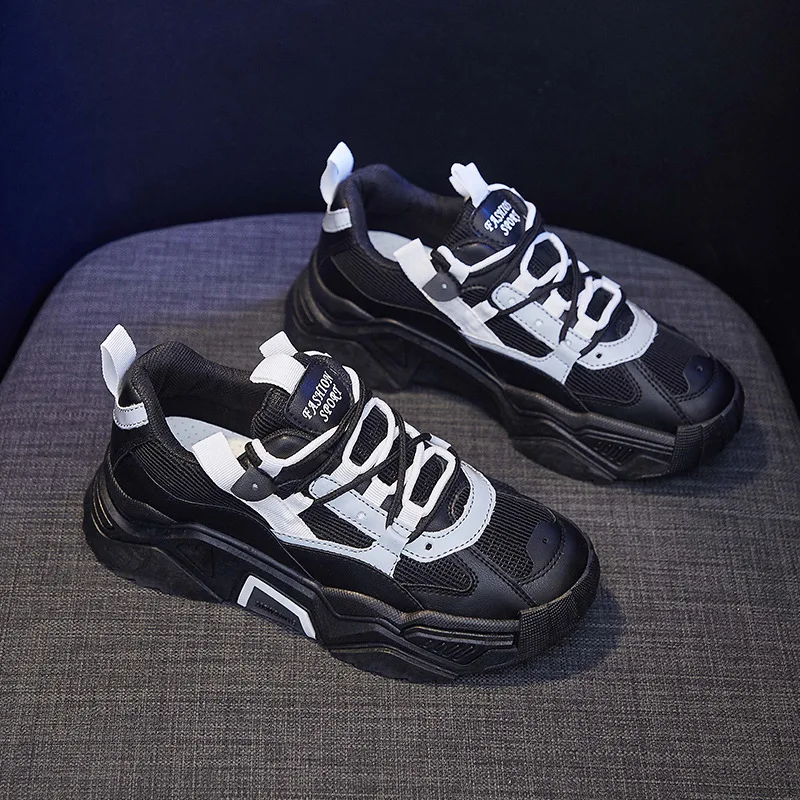 Vulcanized Sports and Leisure Shoes 2021 Spring and Summer New Korean Thick Soled Running Shoes Breathable Women's Shoes D03
Vulcanized Sports and Leisure Shoes 2021 Spring and Summer New Korean Thick Soled Running Shoes Breathable Women's Shoes D03
