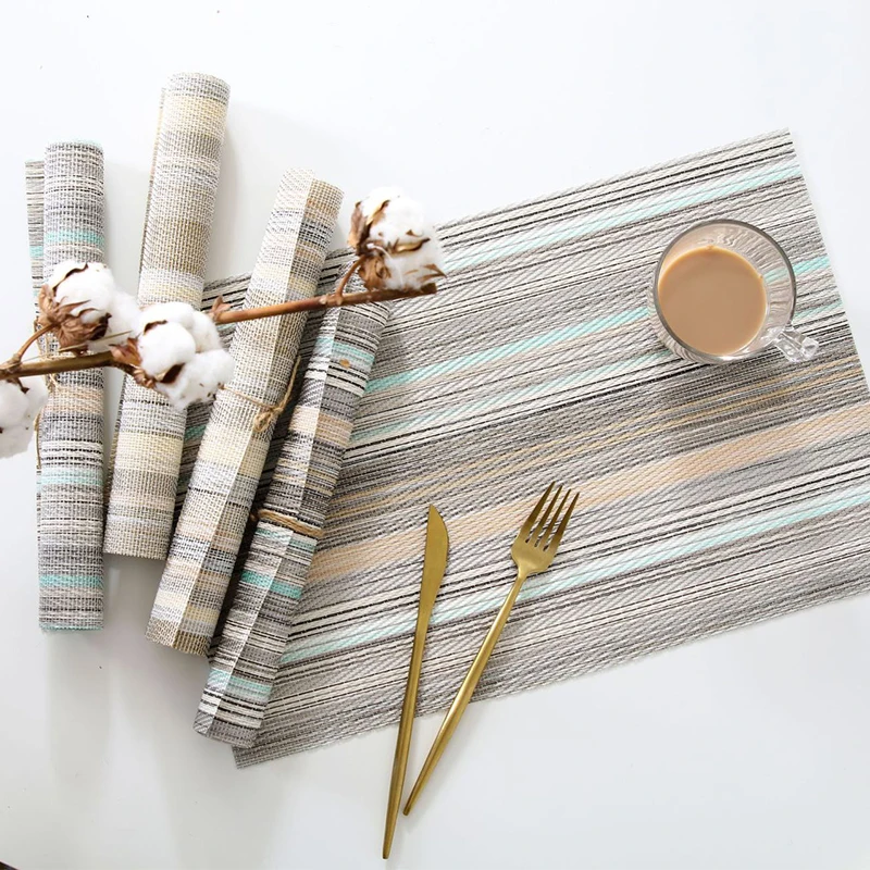Decorations PVC Washable Placemats Dining Table Mat Antislip AntiOil Waterproof Kitchen Accessories Cup Coaster Wine Pad
Decorations PVC Washable Placemats Dining Table Mat Antislip AntiOil Waterproof Kitchen Accessories Cup Coaster Wine Pad
