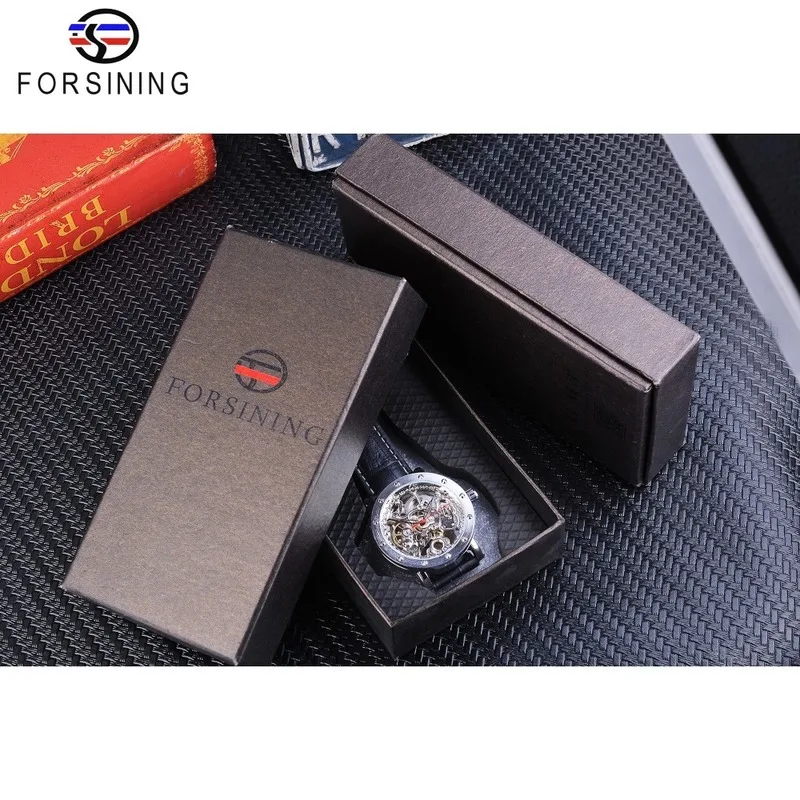 Forsining Silver Skeleton Wristwatches Black Red Pointer Black Genuine Leather Belt Automatic Watches for Men Transparent Watch
Forsining Silver Skeleton Wristwatches Black Red Pointer Black Genuine Leather Belt Automatic Watches for Men Transparent Watch