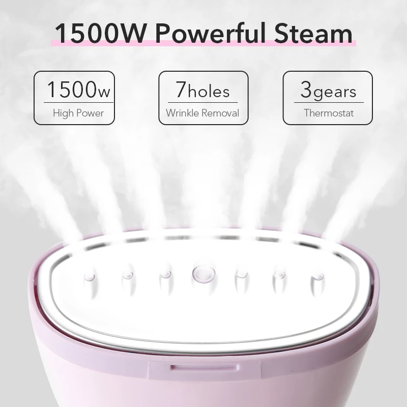 Garment Steamers 280ml Handheld Fabric Steamer 15Seconds Fast-Heat 1500W for Home Travelling Portable Steam Iron | Бытовая техника