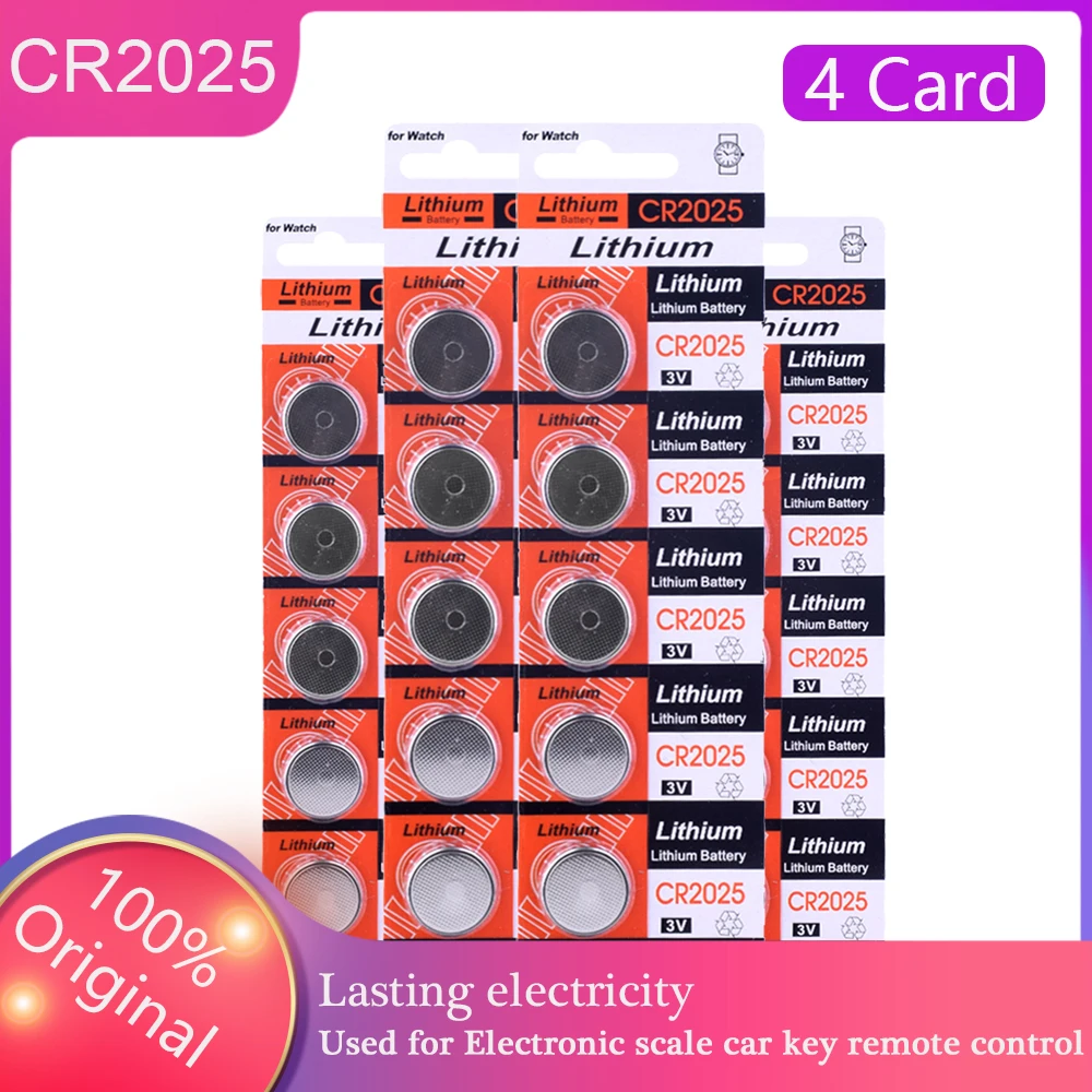 HOT 20pcs Original CR2025 CR 2025 ECR2025 Coin Battery BR2025 DL2025 KCR2025 LM2025 3V Watch Car Toy Button Battery Replace
HOT 20pcs Original CR2025 CR 2025 ECR2025 Coin Battery BR2025 DL2025 KCR2025 LM2025 3V Watch Car Toy Button Battery Replace