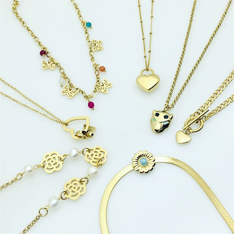 New Couple Popularity Torque Pendants Rainbow Heart Shape Jewelry Shiny Butterfly Stainless Steel Necklace
New Couple Popularity Torque Pendants Rainbow Heart Shape Jewelry Shiny Butterfly Stainless Steel Necklace