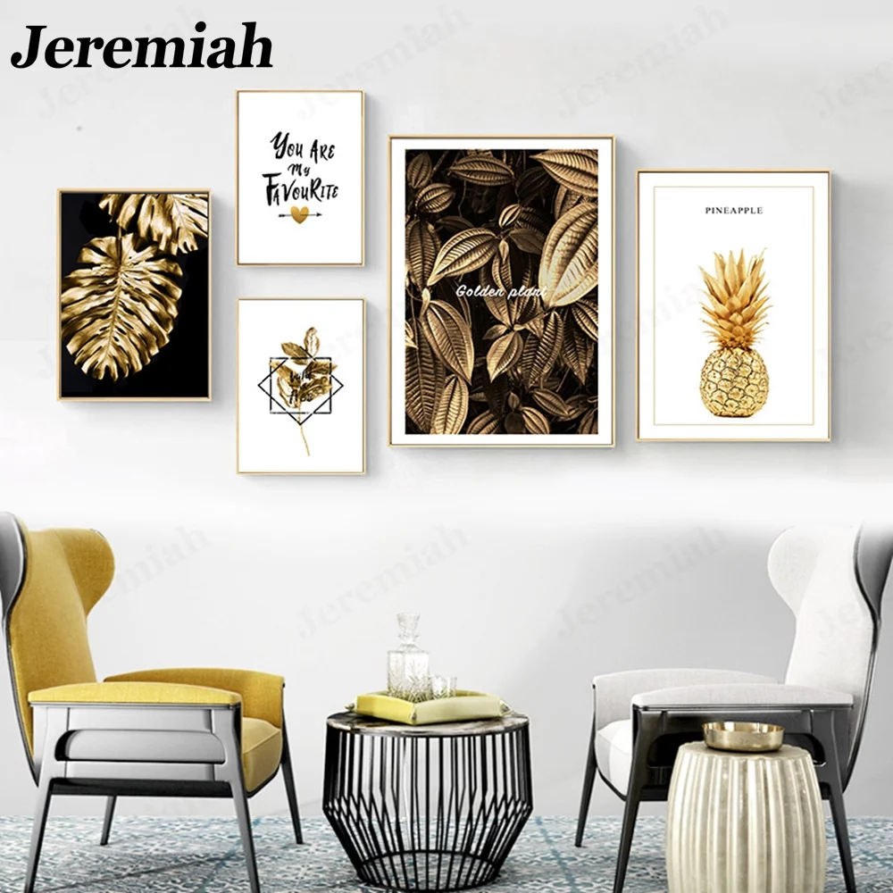 Nordic Plant Canvas Poster Luxury Golden Leaf Picture Print Wall Art Modern Bedroom Home Decoration Frameless Painting
Nordic Plant Canvas Poster Luxury Golden Leaf Picture Print Wall Art Modern Bedroom Home Decoration Frameless Painting