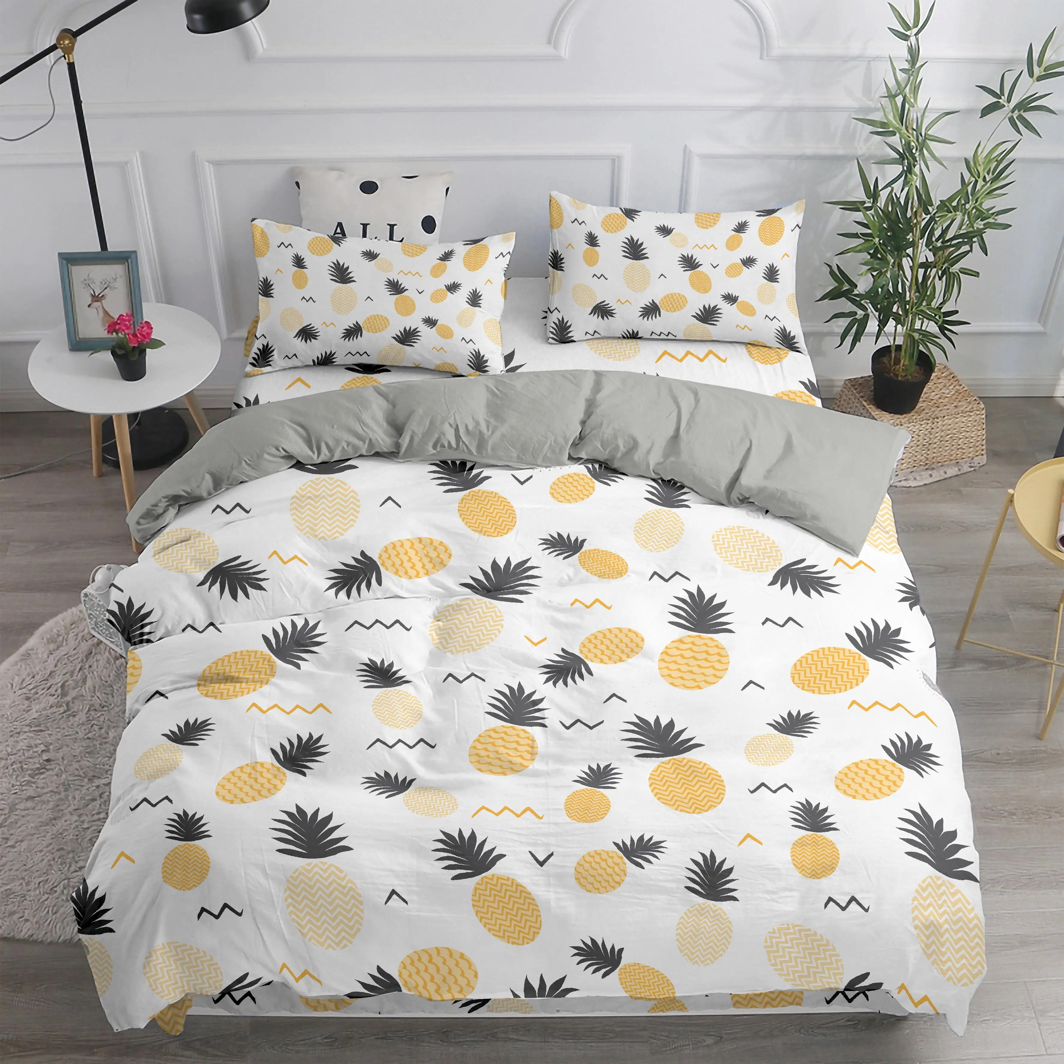 Cartoon Pineapple 3D Print Bedding Sets Plant Kids Cute Duvet Cover Set Single Twin Full Queen Size Home Textiles Bedspread Gift
Cartoon Pineapple 3D Print Bedding Sets Plant Kids Cute Duvet Cover Set Single Twin Full Queen Size Home Textiles Bedspread Gift