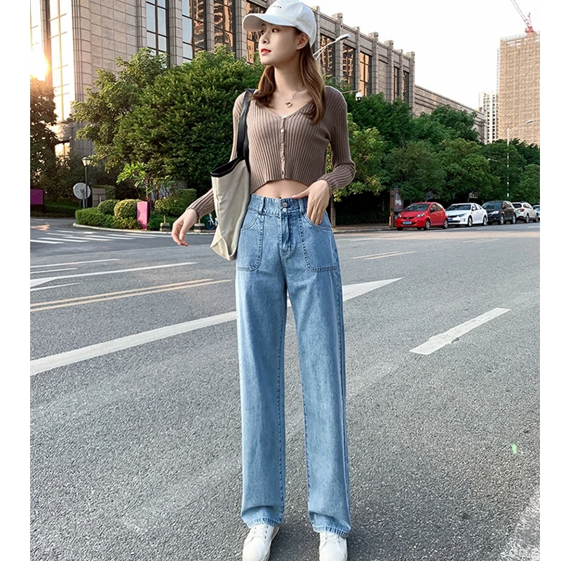 Mom Jeans Woman High Waist Summer Pants Wide Leg Denim Pants Women's Fashion Jeans Push Up Plus Size Jeans Loose Wide Pants
Mom Jeans Woman High Waist Summer Pants Wide Leg Denim Pants Women's Fashion Jeans Push Up Plus Size Jeans Loose Wide Pants