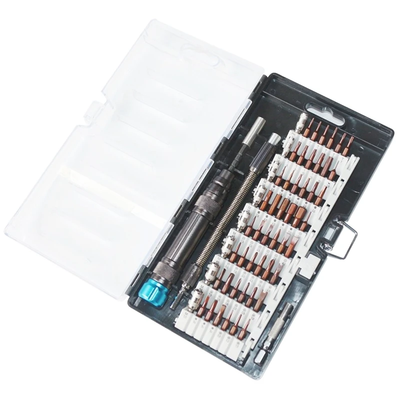 S2 Steel 59 In 1 Screwdriver Set Mobile Phone Digital Toy Camera Notebook Desktop Repair Disassembly Tool
S2 Steel 59 In 1 Screwdriver Set Mobile Phone Digital Toy Camera Notebook Desktop Repair Disassembly Tool