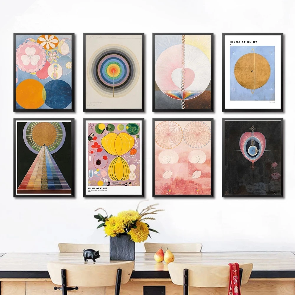 Hilma Af Klint Art Print Inspirational Poster Scandinavian Modern Canvas Pink Abstract Wall Picture Nordic Home Decor Frameless 
Hilma Af Klint Art Print Inspirational Poster Scandinavian Modern Canvas Pink Abstract Wall Picture Nordic Home Decor Frameless