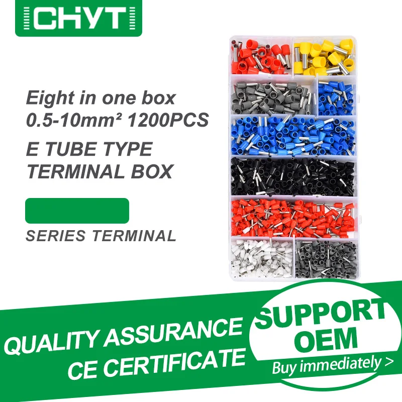 Manufacturer's Direct Selling Mixed European Cold Pressing Needle Type Multi-color E-tube Insulation 0.3-16 Square Terminal Box
Manufacturer's Direct Selling Mixed European Cold Pressing Needle Type Multi-color E-tube Insulation 0.3-16 Square Terminal Box