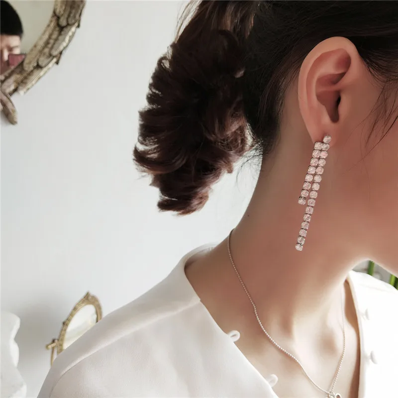 POFUNUO 925 Sterling Silver Female Luxury Zircon Setting Earrings Women Hyperbole Wedding Party Lighting Jewelry Drop Earrings
POFUNUO 925 Sterling Silver Female Luxury Zircon Setting Earrings Women Hyperbole Wedding Party Lighting Jewelry Drop Earrings