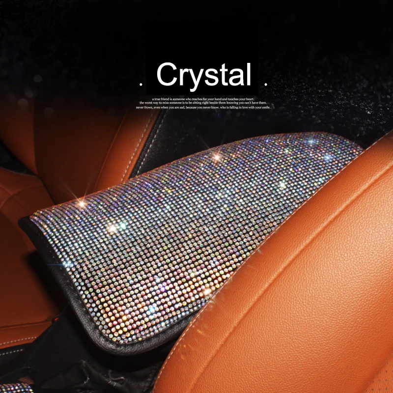 Colorful Rhinestone Crystal Car Armrest Pad Cover for Armrests Center Console Car Armrest Cushion Box Covers Women
Colorful Rhinestone Crystal Car Armrest Pad Cover for Armrests Center Console Car Armrest Cushion Box Covers Women