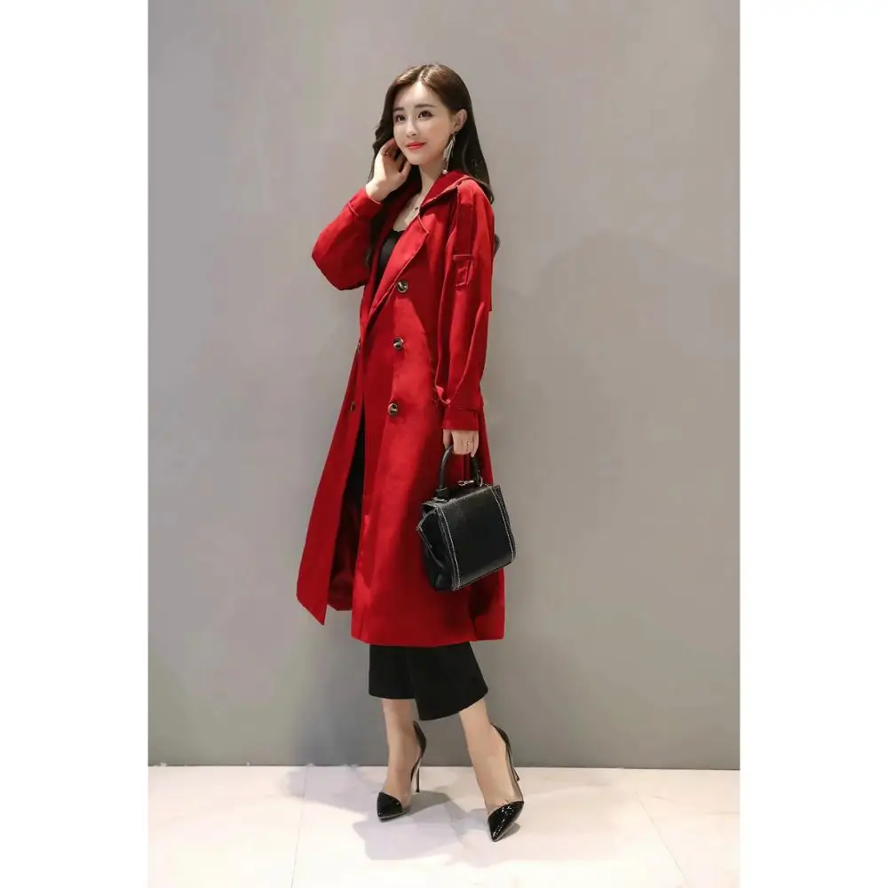 Klacwaya women 2020 fashion solid sashes button long trench ladies turn down collar double breasted chic female streetwear
Klacwaya women 2020 fashion solid sashes button long trench ladies turn down collar double breasted chic female streetwear