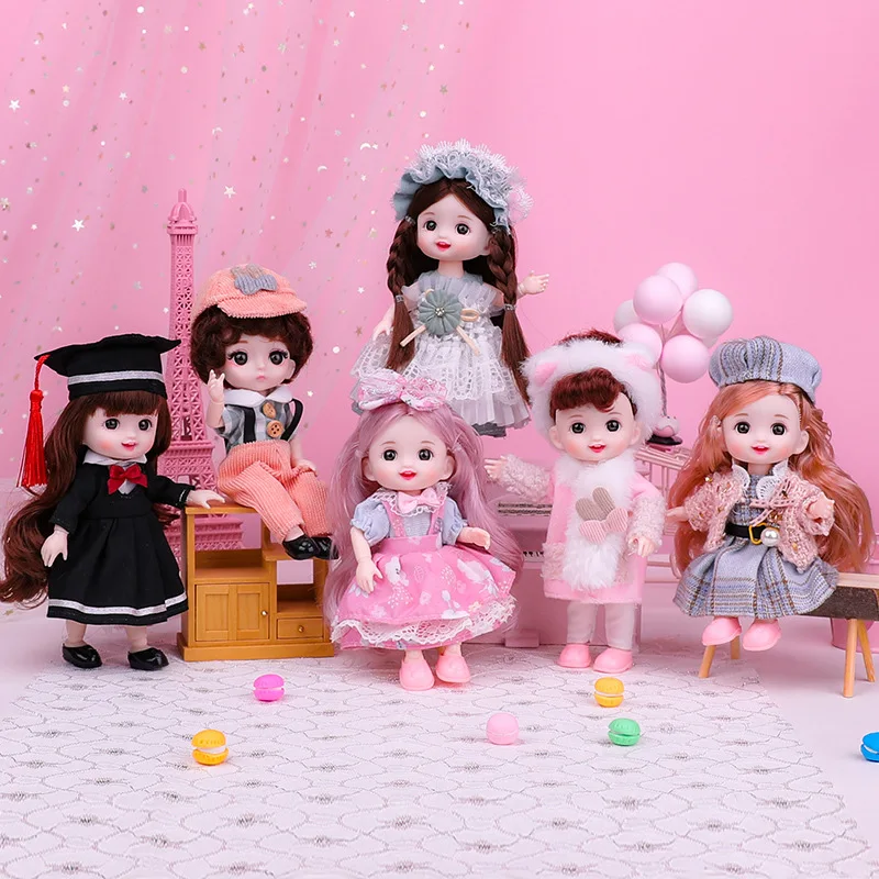 17cm Doll 13 Movable Joints 1/12 Dress Up Bjd Multi-color Hair Lovely Princess Doll and Clothes Girls DIY Toys Birthday Gifts
17cm Doll 13 Movable Joints 1/12 Dress Up Bjd Multi-color Hair Lovely Princess Doll and Clothes Girls DIY Toys Birthday Gifts