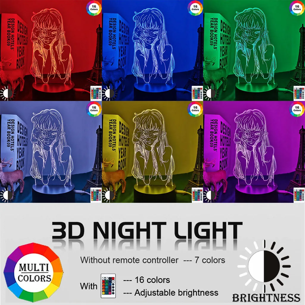Anime 3d Lamp Junji Ito Collection Tomie for Bedroom Decor Nightlight Birthday Gift Manga Junji Ito Collection Led Night Light
Anime 3d Lamp Junji Ito Collection Tomie for Bedroom Decor Nightlight Birthday Gift Manga Junji Ito Collection Led Night Light