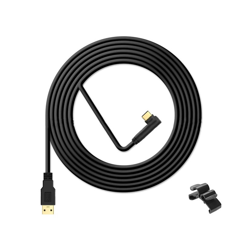 16FT 5M Data Charging Cable for Oculus Quest 2 VR Headset USB 3.0 Type C Data Transfer Link Cable VR Accessories
16FT 5M Data Charging Cable for Oculus Quest 2 VR Headset USB 3.0 Type C Data Transfer Link Cable VR Accessories