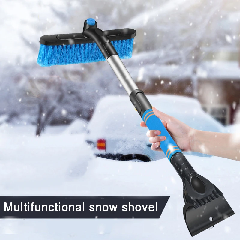 

NEW Extendable Snow Shovel Car Window Ice Scraper Snow Brush Water Remover for Car Auto SUV Frost Windshield Cleaner Winter Tool