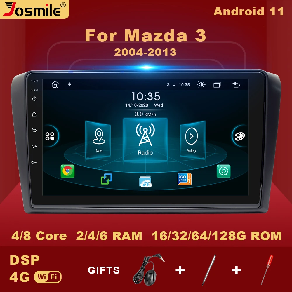 Автомобильный мультимедийный плеер 2 din, Android 11, для Mazda 3 bk 2004-2013, Mazda 3, радио-навигация, аудио, голосовое управление, DSP, 4GCarplay
Автомобильный мультимедийный плеер 2 din, Android 11, для Mazda 3 bk 2004-2013, Mazda 3, радио-навигация, аудио, голосовое управление, DSP, 4GCarplay