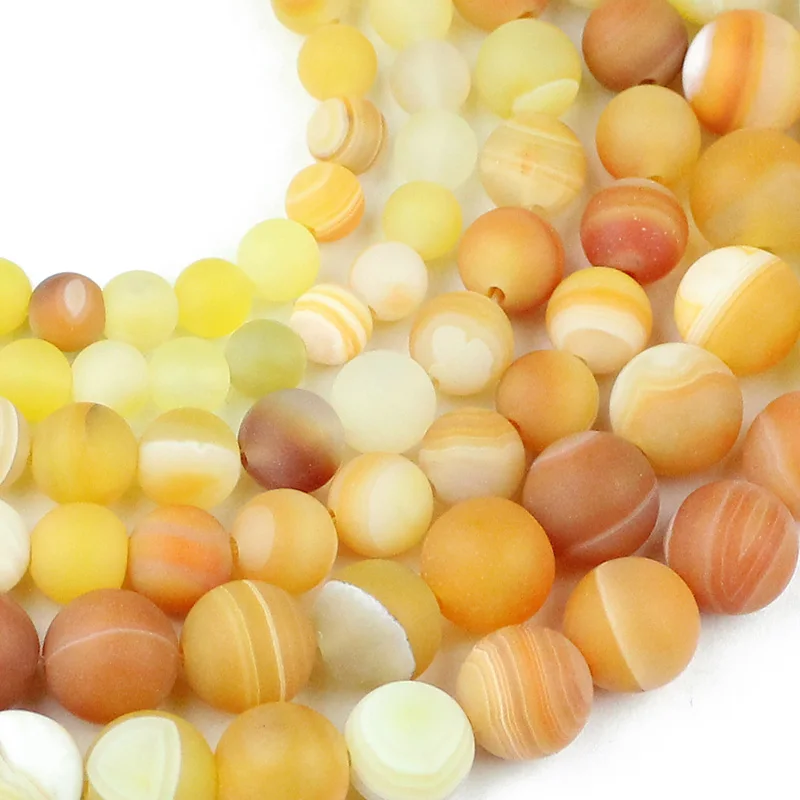 YHBZRET yellow matte Stripe Carnelian Matte Natural Stone Spacer Loose bead For Jewelry Making 6/8/10MM bracelet accessories DIY
YHBZRET yellow matte Stripe Carnelian Matte Natural Stone Spacer Loose bead For Jewelry Making 6/8/10MM bracelet accessories DIY