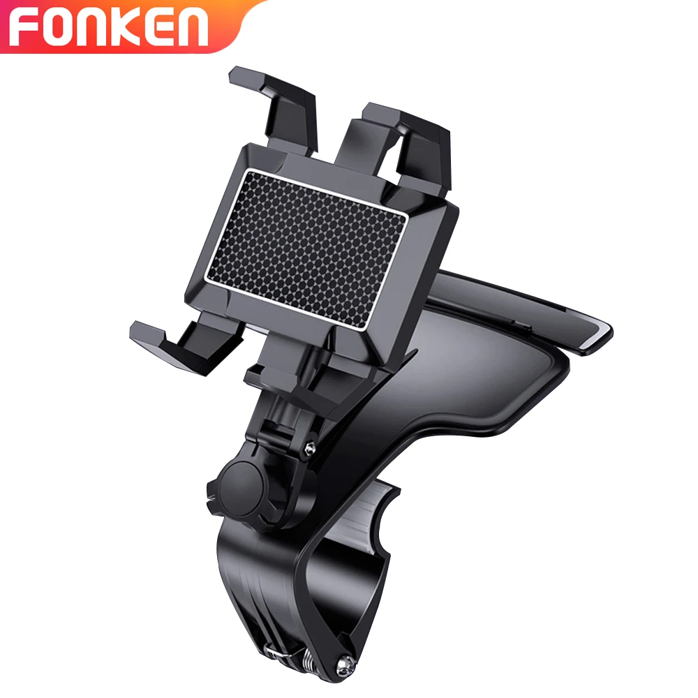 FONKEN Dashboard Car Phone Holder 3 in 1 Rearview Mirror Sun Visor In Car GPS Navigation 4-7 inch Smartphone Clip Stand Support
FONKEN Dashboard Car Phone Holder 3 in 1 Rearview Mirror Sun Visor In Car GPS Navigation 4-7 inch Smartphone Clip Stand Support