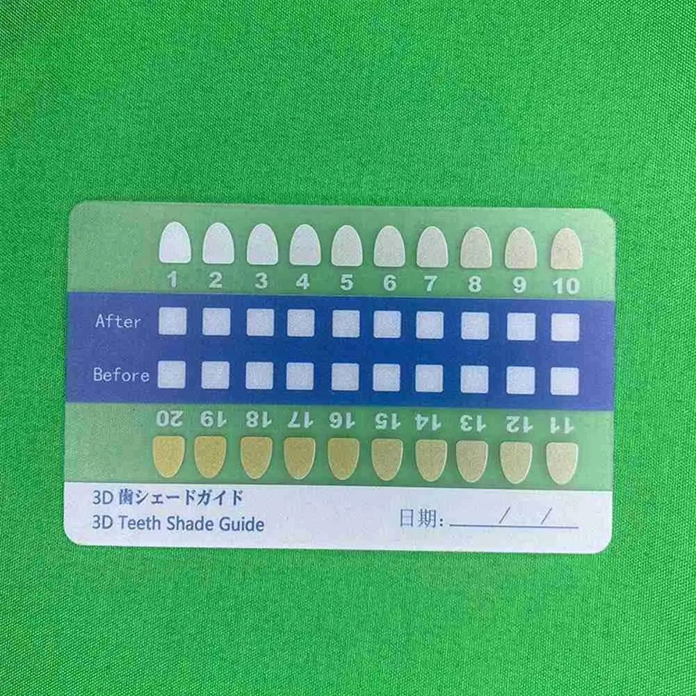 New Tooth Color Shade Chart Board Color Comparator Dental Bleaching Mirror Cold Light Long Plate Whitening White Teeth Stri Y4K4
New Tooth Color Shade Chart Board Color Comparator Dental Bleaching Mirror Cold Light Long Plate Whitening White Teeth Stri Y4K4