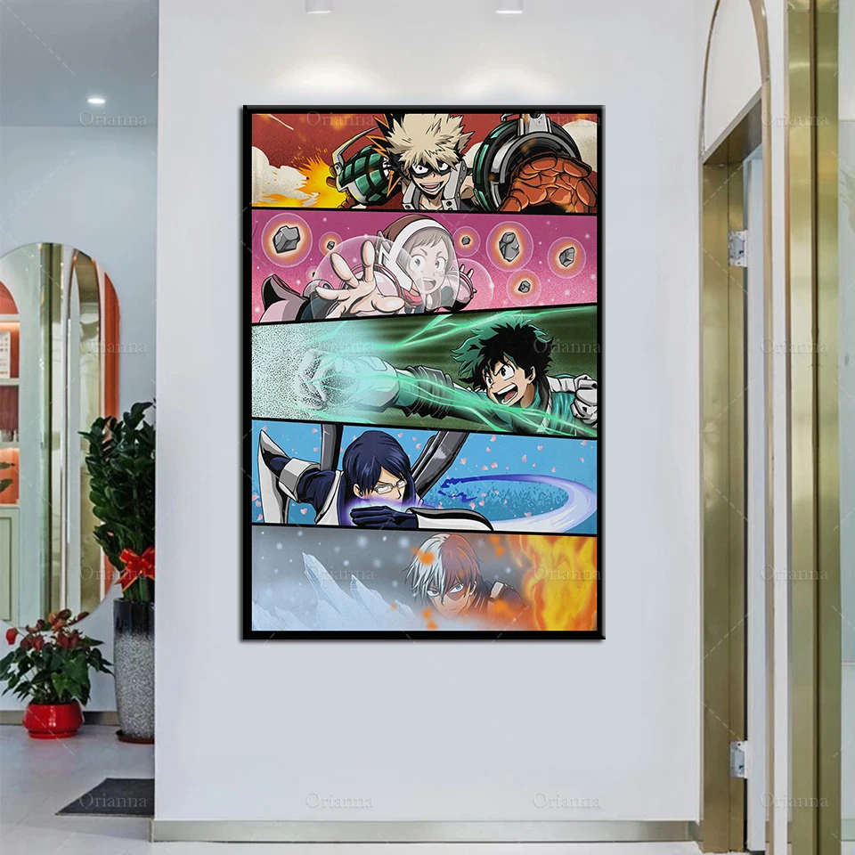 Japanese Anime Poster My Hero Academia Painting Modern Canvas Wall Art Prints Modular Picture Boy's Living Room Home Decor Frame
Japanese Anime Poster My Hero Academia Painting Modern Canvas Wall Art Prints Modular Picture Boy's Living Room Home Decor Frame