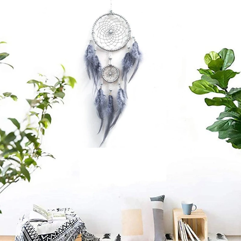 Handmade Dream Catcher Net with Feathers Wall Hanging Dreamcatcher Craft Gift Christmas Decoration for Home - 46cm
Handmade Dream Catcher Net with Feathers Wall Hanging Dreamcatcher Craft Gift Christmas Decoration for Home - 46cm
