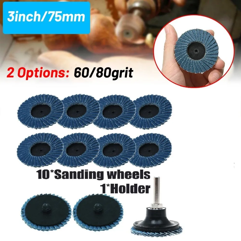 10Pcs 3inch 60/80grit Roll Lock Flap Sanding Disc Quick Change Grinding Wheels For Drillsdie Grinders Air Grinders Power Tools
10Pcs 3inch 60/80grit Roll Lock Flap Sanding Disc Quick Change Grinding Wheels For Drillsdie Grinders Air Grinders Power Tools