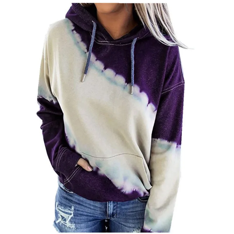 Donsignet Women Sweatshirts Fashion Spring/Autumn Hooded Collar Pullover Stitching Pad Dye Print Knitting Long Sleeve Sweatshirt
Donsignet Women Sweatshirts Fashion Spring/Autumn Hooded Collar Pullover Stitching Pad Dye Print Knitting Long Sleeve Sweatshirt