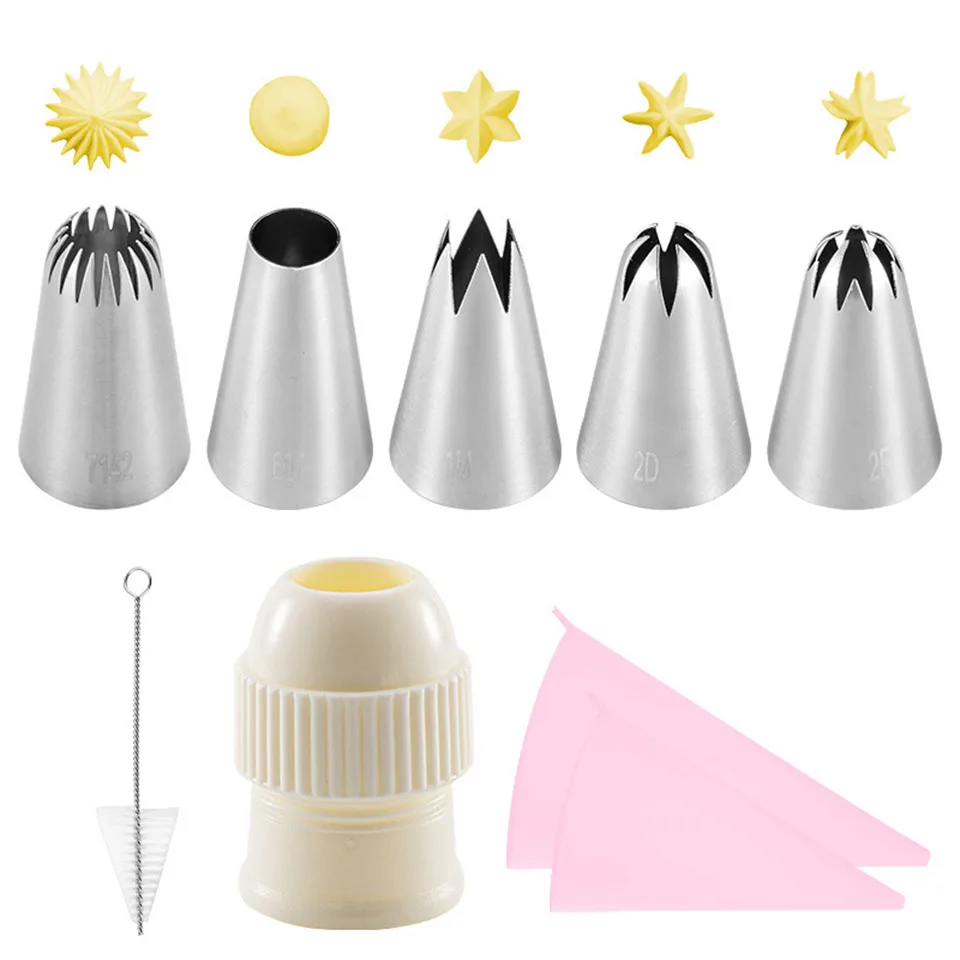 Silicone Pastry Bag Converter Tips Kitchen DIY Icing Piping Cream Nozzle Set Cake Flower Decorating Tools
Silicone Pastry Bag Converter Tips Kitchen DIY Icing Piping Cream Nozzle Set Cake Flower Decorating Tools
