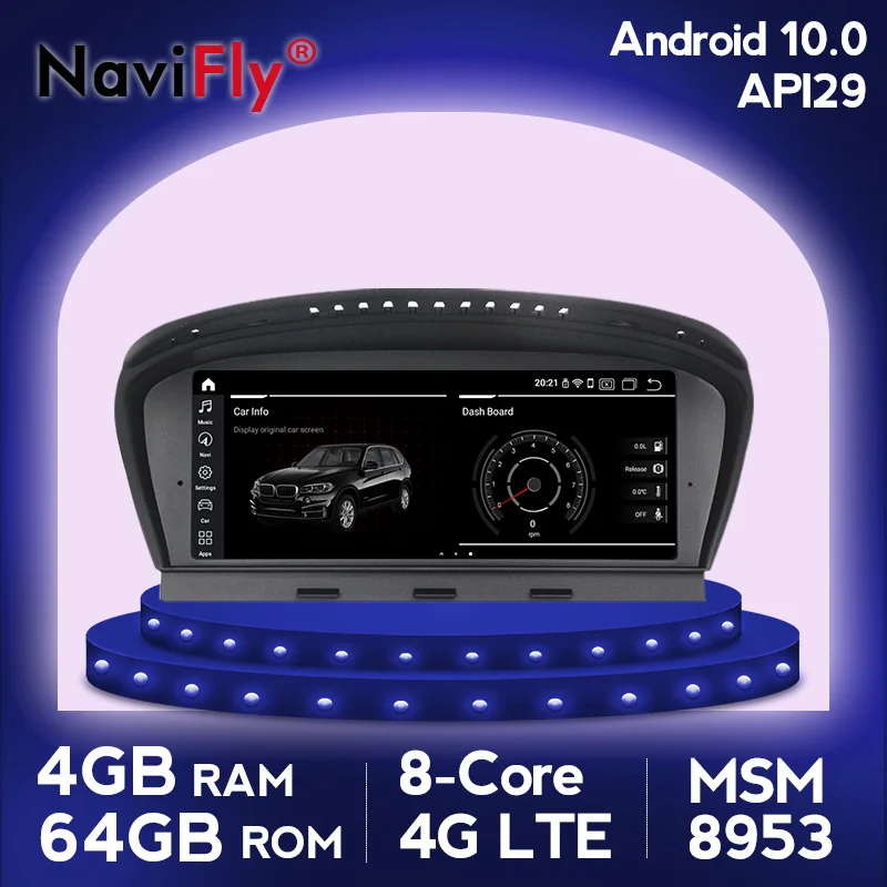 NaviFly 4GB Android 10.0 IPS screen Car multimedia player for BMW 5 Series E60 E61 E63 E64 E90 E91 CCC CIC system gps navigation
NaviFly 4GB Android 10.0 IPS screen Car multimedia player for BMW 5 Series E60 E61 E63 E64 E90 E91 CCC CIC system gps navigation