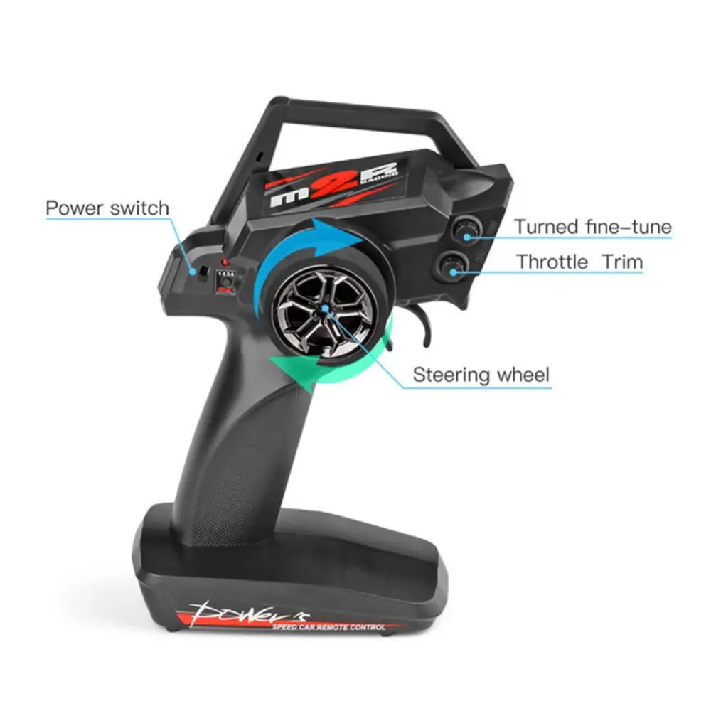 2.4GHZ Remote Controller Transmitter Replacement for 1/14 RC Car WLtoys 144001
2.4GHZ Remote Controller Transmitter Replacement for 1/14 RC Car WLtoys 144001