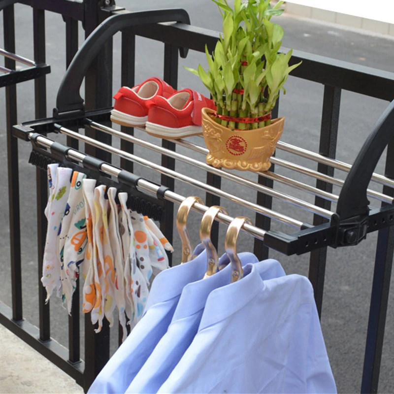 Folding Balcony Drying Rack Shoes Shelf Iron Hanging Window Shoes Rack Adjustable Airer Towel Laundry Rack For Home Organization
Folding Balcony Drying Rack Shoes Shelf Iron Hanging Window Shoes Rack Adjustable Airer Towel Laundry Rack For Home Organization