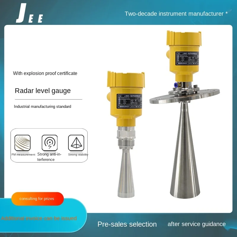 Intelligent high-frequency radar level gauge horn port conductive wave radar level radar dust level explosion-proof sensor
Intelligent high-frequency radar level gauge horn port conductive wave radar level radar dust level explosion-proof sensor