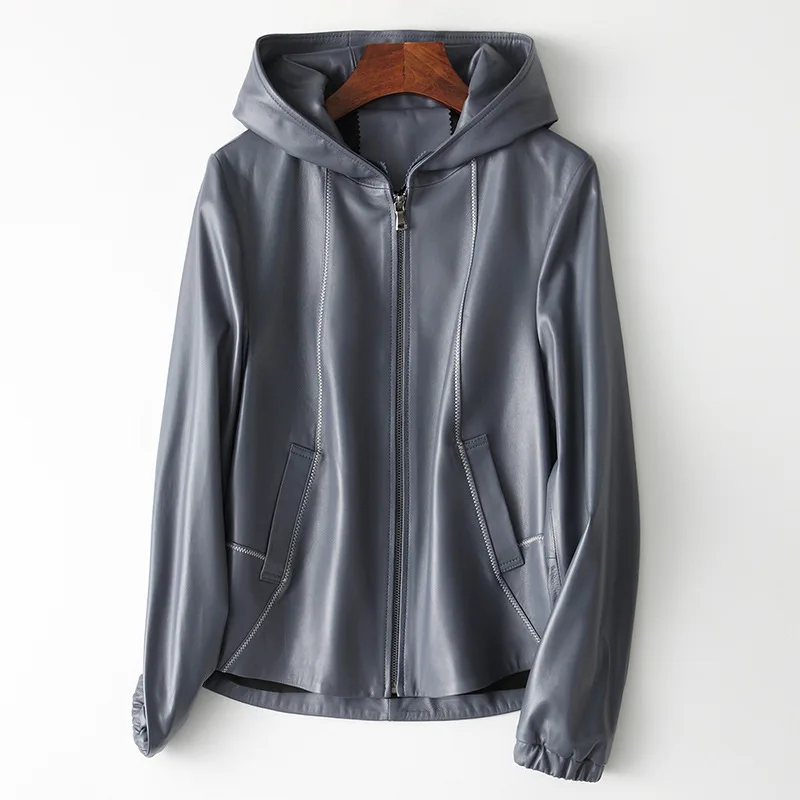 Spring Real Sheepskin Coat Female Genuine Leather Jackets Casual Women Clothes Jaqueta De Couro Chaqueta Moto HQ19-CJX1805A Wxl2
Spring Real Sheepskin Coat Female Genuine Leather Jackets Casual Women Clothes Jaqueta De Couro Chaqueta Moto HQ19-CJX1805A Wxl2