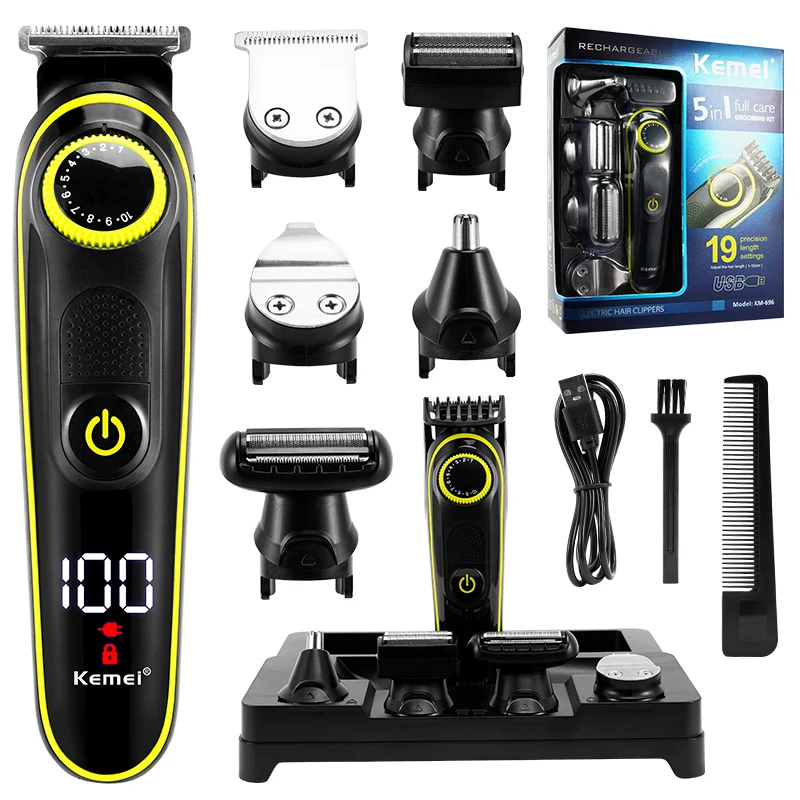 Electric Hair Clipper Multifunctional Trimmer For Men Electric Shaver For Men's Razor Nose Trimmer 5 In 1 Hair Cutting Machine
Electric Hair Clipper Multifunctional Trimmer For Men Electric Shaver For Men's Razor Nose Trimmer 5 In 1 Hair Cutting Machine