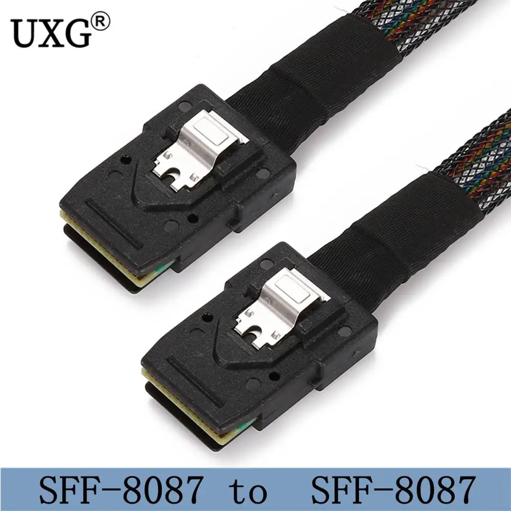 70cm Internal Mini SAS 36Pin SFF-8087 to Mini SAS 36pin SFF-8087 Server Hard Disk Raid Data Cable For Controller to Backplane
70cm Internal Mini SAS 36Pin SFF-8087 to Mini SAS 36pin SFF-8087 Server Hard Disk Raid Data Cable For Controller to Backplane