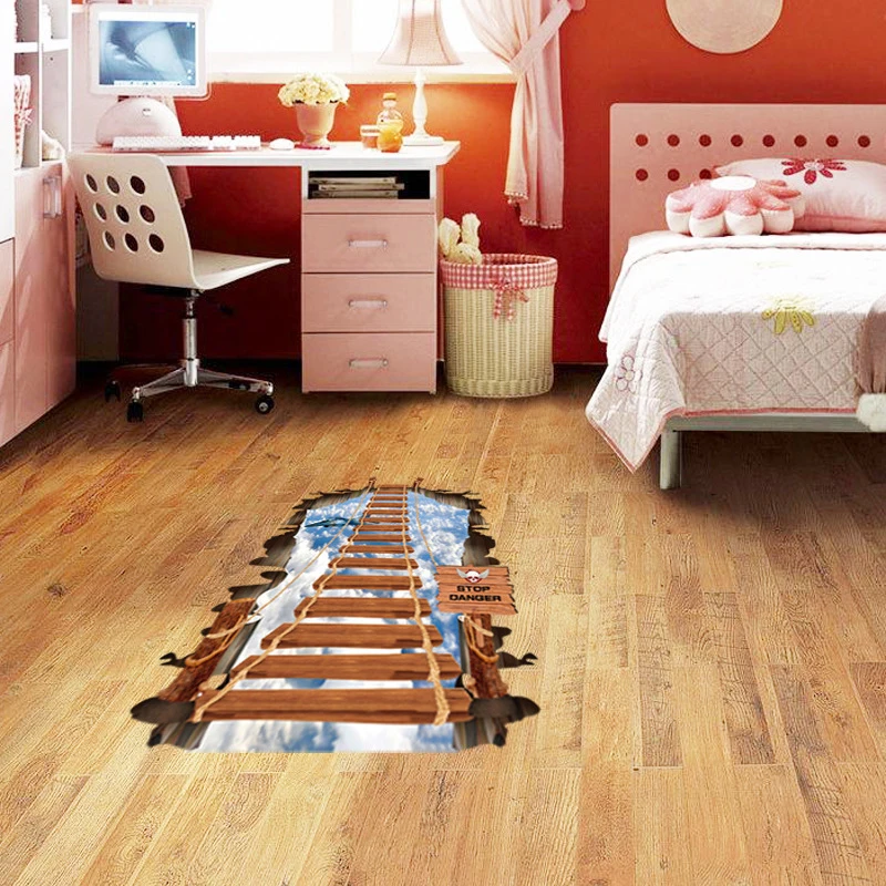 3D Sky Cable Bridge Stairs Entrance Floor Decoration Personalized Waterproof Wall Stickers Floor Stickers
3D Sky Cable Bridge Stairs Entrance Floor Decoration Personalized Waterproof Wall Stickers Floor Stickers