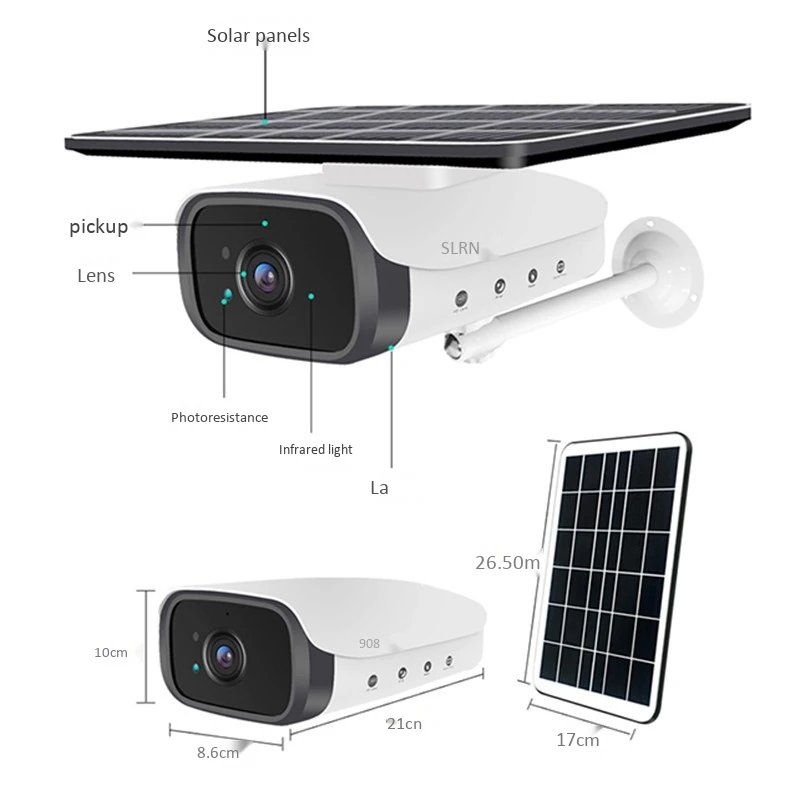 Outdoor Security Camera with Solar Panel 1080P Camera Outdoor PIR Human Detect Video Surveillance Security Camera 
Outdoor Security Camera with Solar Panel 1080P Camera Outdoor PIR Human Detect Video Surveillance Security Camera